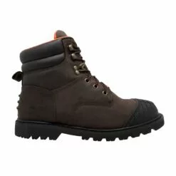 AdTec Mens Brown 6in Work Boots Oiled Leather Steel Toe -Boots Sales Shop 1018 side