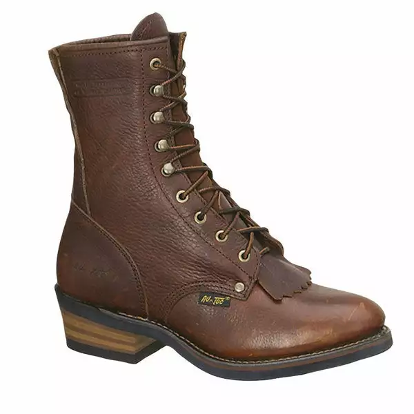 AdTec Mens Chestnut 9in Packer Full Grain Leather Work Boots 3 AdTec Mens Chestnut 9in Packer Full Grain Leather Work Boots