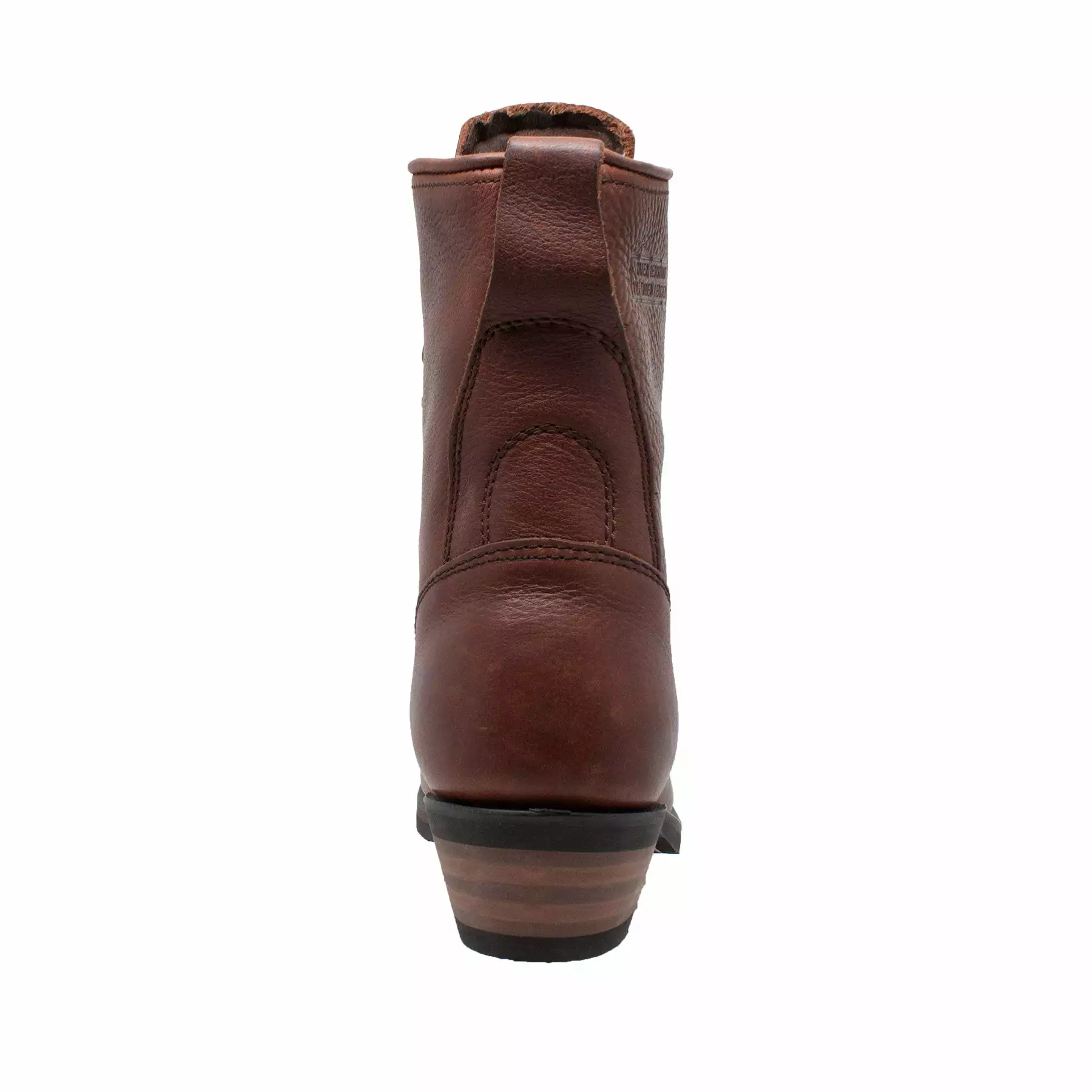AdTec Mens Chestnut 9in Packer Full Grain Leather Work Boots 5 AdTec Mens Chestnut 9in Packer Full Grain Leather Work Boots - Image 3