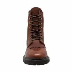 AdTec Mens Chestnut 9in Lacer Work Boots Leather Packer 12 AdTec Mens Chestnut 9in Lacer Work Boots Leather Packer -Boots Sales Shop 1180 front