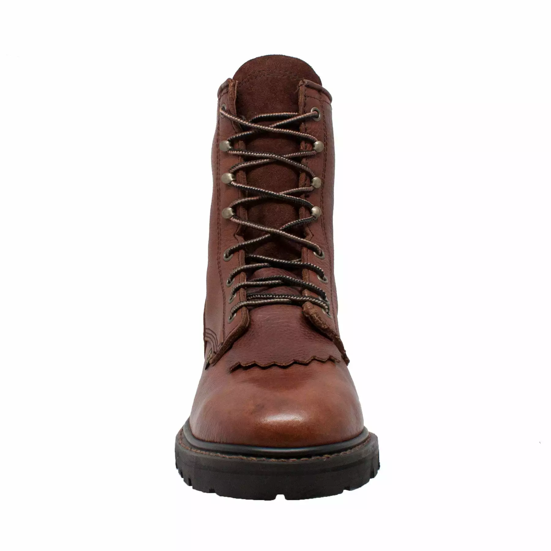 AdTec Mens Chestnut 9in Lacer Work Boots Leather Packer 7 AdTec Mens Chestnut 9in Lacer Work Boots Leather Packer - Image 5