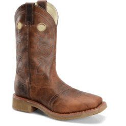 DH6134 Double H Men's Rust Leather Saddle Vamp Composite Toe Work Boots