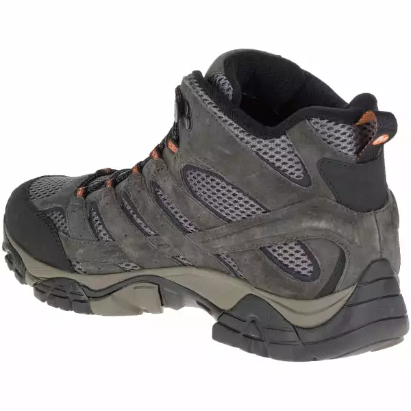 MERRELL Men's Moab 2 Mid Waterproof Hiking Boots, Beluga 7 MERRELL Men's Moab 2 Mid Waterproof Hiking Boots, Beluga - Image 5