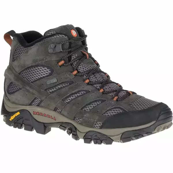 MERRELL Men's Moab 2 Mid Waterproof Hiking Boots, Beluga 3 MERRELL Men's Moab 2 Mid Waterproof Hiking Boots, Beluga