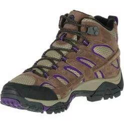 MERRELL Women's Moab 2 Vent Mid Hiking Boots, Bracken/ Purple -Boots Sales Shop 2024318 202 alt5