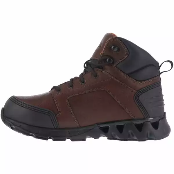 REEBOK WORK Men's Zigkick Carbon Toe Hiking Boots, Dark Brown 5 REEBOK WORK Men's Zigkick Carbon Toe Hiking Boots, Dark Brown - Image 3