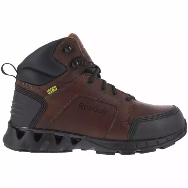 REEBOK WORK Men's Zigkick Carbon Toe Hiking Boots, Dark Brown 7 REEBOK WORK Men's Zigkick Carbon Toe Hiking Boots, Dark Brown - Image 5