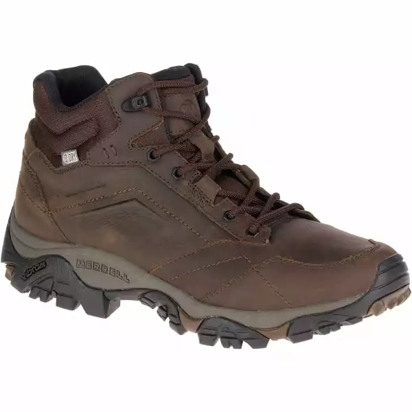MERRELL Men's Moab Adventure Mid Waterproof Hiking Boots, Dark Earth, Wide 3 MERRELL Men's Moab Adventure Mid Waterproof Hiking Boots, Dark Earth, Wide