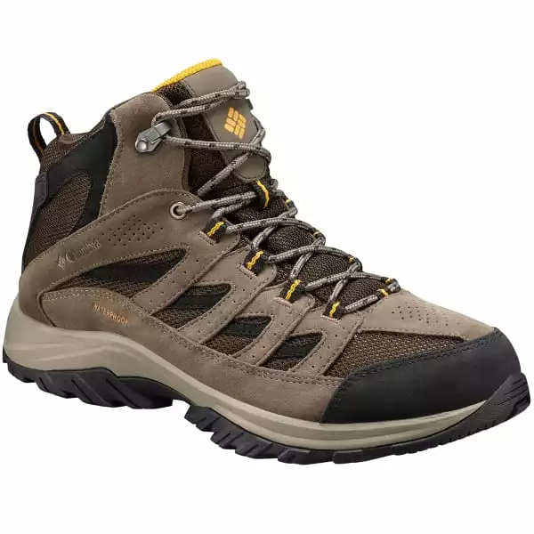 COLUMBIA Men's Crestwood Mid Waterproof Hiking Boots 2 COLUMBIA Men's Crestwood Mid Waterproof Hiking Boots