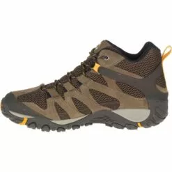 MERRELL Men's Alverstone Mid Waterproof Hiking Boots, Wide -Boots Sales Shop 2074890 205 alt2