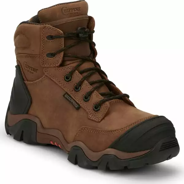 CHIPPEWA Men's 6" Waterproof Nano Comp Toe Hiking Boots, Wide 3 CHIPPEWA Men's 6" Waterproof Nano Comp Toe Hiking Boots, Wide