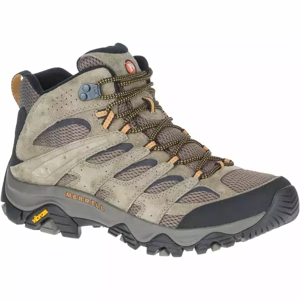 MERRELL Men's Moab 3 Mid Hiking Boots 3 MERRELL Men's Moab 3 Mid Hiking Boots