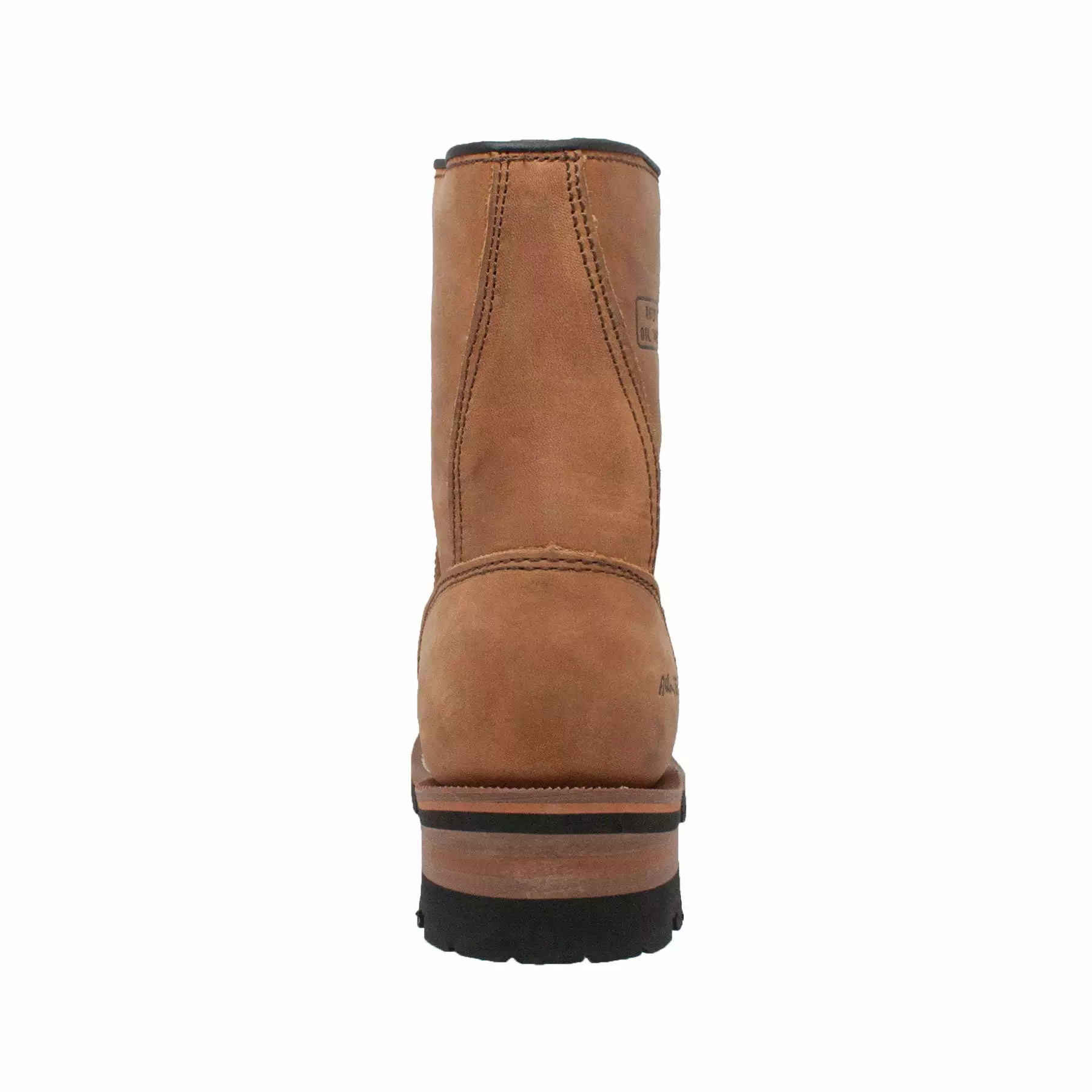 AdTec Womens Brown 9in Logger Crazy Horse Leather Work Boots 4 AdTec Womens Brown 9in Logger Crazy Horse Leather Work Boots - Image 3