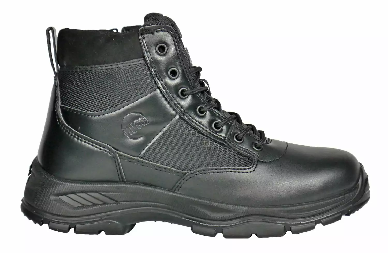 Hoss Boots Mens Black Leather Watchman 6in CT Work Boots 8 Hoss Boots Mens Black Leather Watchman 6in CT Work Boots - Image 6