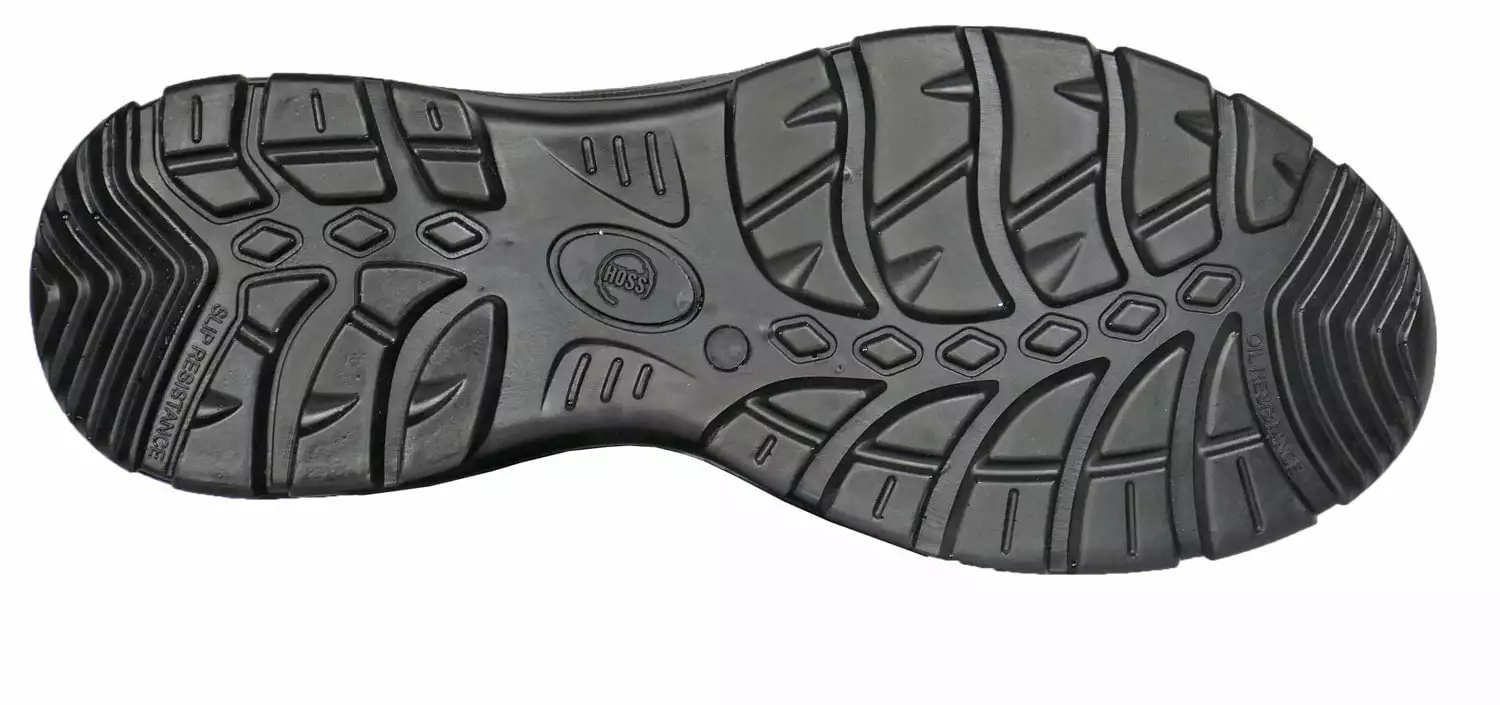 Hoss Boots Mens Black Leather Watchman 6in CT Work Boots 10 Hoss Boots Mens Black Leather Watchman 6in CT Work Boots - Image 8