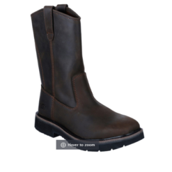 MEN'S SKECHERS WELLINGTON WORK: TIDANCE STEEL TOE BOOTS 77524 CDB