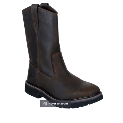 MEN'S SKECHERS WELLINGTON WORK: TIDANCE STEEL TOE BOOTS 77524 CDB 3 MEN'S SKECHERS WELLINGTON WORK: TIDANCE STEEL TOE BOOTS 77524 CDB