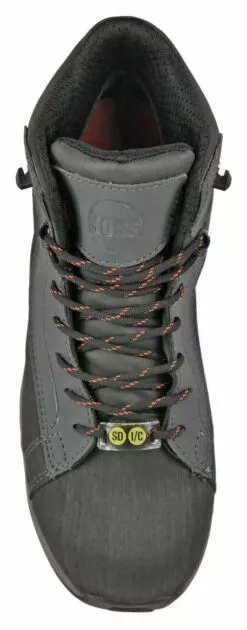 Hoss Boots Mens Grey Leather Chaser SD CT Work Boots -Boots Sales Shop 53010 7l 20copy