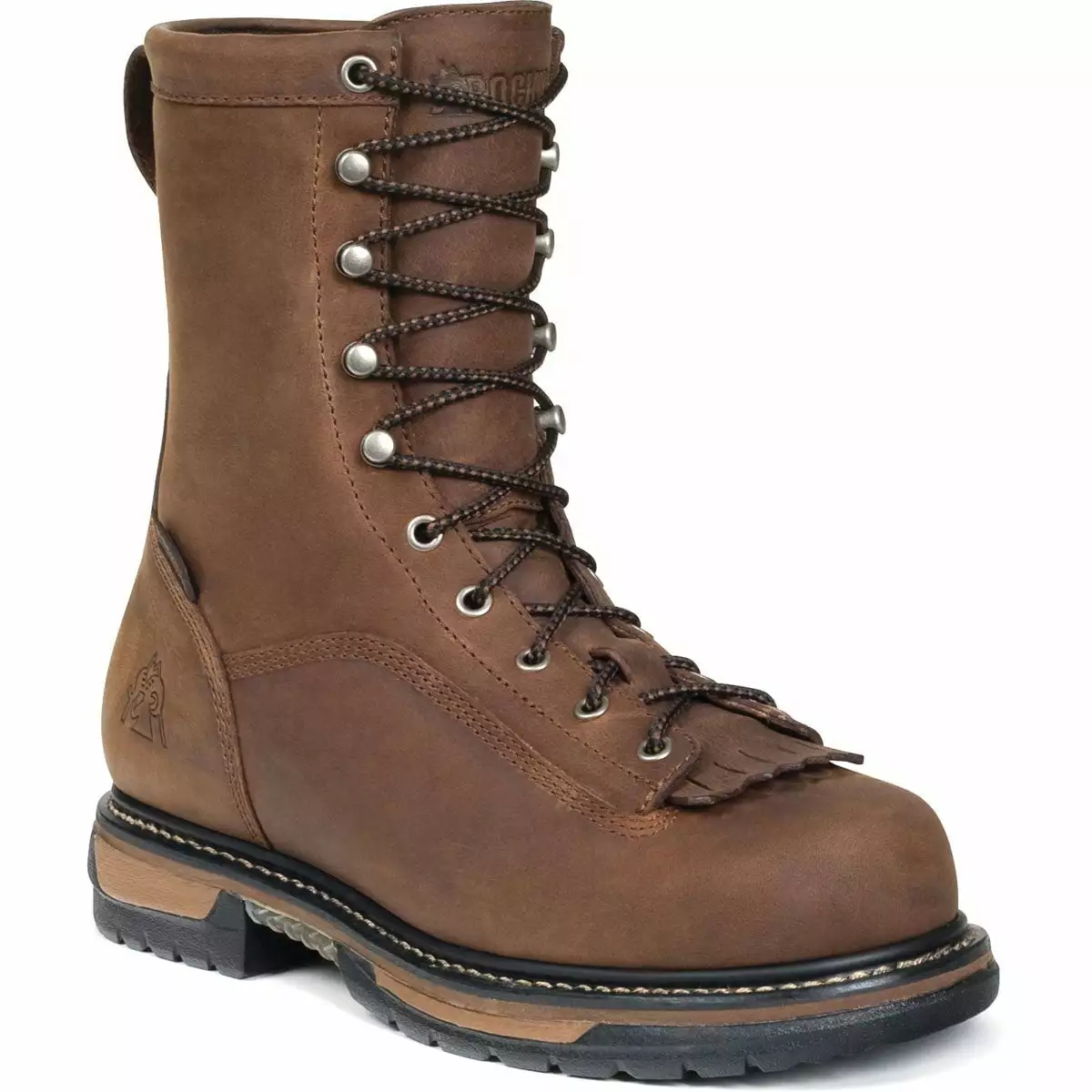 Rocky Boots Rocky Mens Brown Leather Ironclad Waterproof Lacer Work Boots 3 Rocky Boots Rocky Mens Brown Leather Ironclad Waterproof Lacer Work Boots