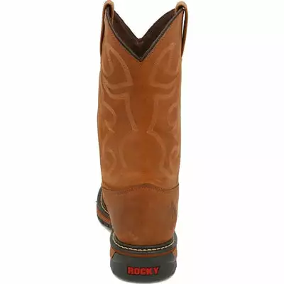 Rocky 2733 Original Ride Pull-On Waterproof Western Style Pull On Work Boots 4 Rocky 2733 Original Ride Pull-On Waterproof Western Style Pull On Work Boots - Image 2