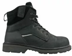 Hoss Boots Mens Black Leather 6in Carson CT Work Boots -Boots Sales Shop 60113 4l