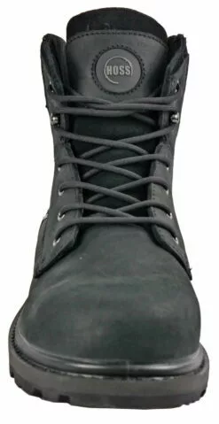 Hoss Boots Mens Black Leather 6in Carson CT Work Boots -Boots Sales Shop 60113 5l