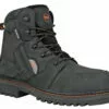 Hoss Boots Mens Black Leather 6in Bronc CT Work Boots