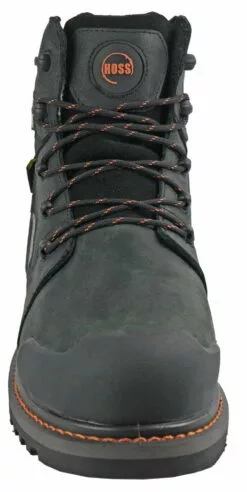 Hoss Boots Mens Black Leather 6in Bronc CT Work Boots 13 Hoss Boots Mens Black Leather 6in Bronc CT Work Boots -Boots Sales Shop 60145 5l