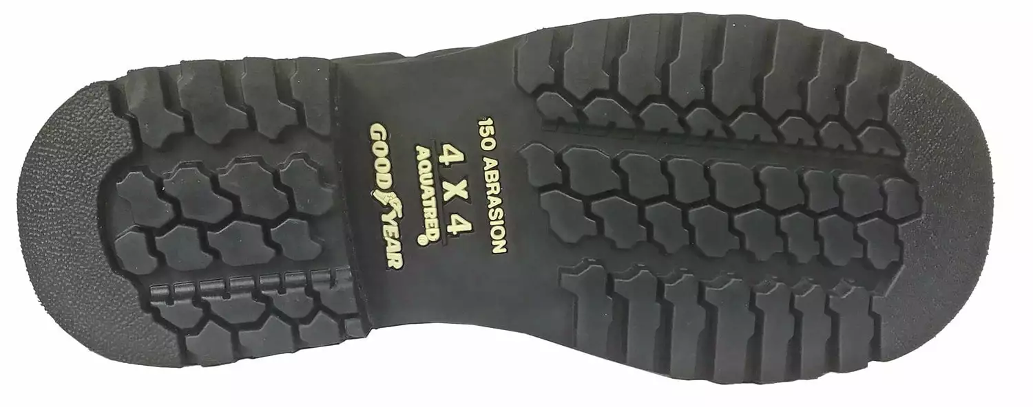 Hoss Boots Mens Black Leather 6in Bronc CT Work Boots 8 Hoss Boots Mens Black Leather 6in Bronc CT Work Boots - Image 6