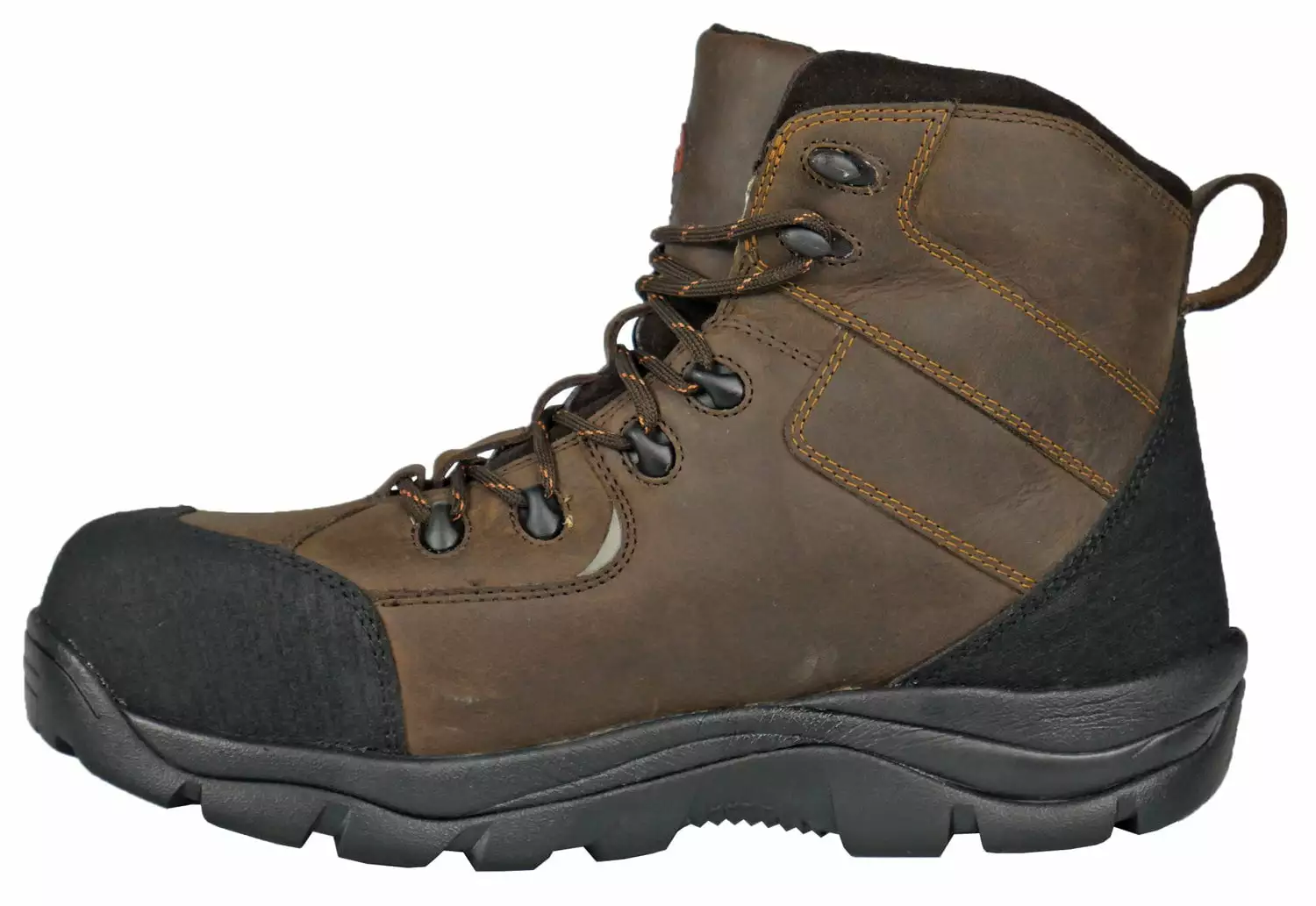 Hoss Boots Mens Brown Leather Ridge CT PR Work Boots 4 Hoss Boots Mens Brown Leather Ridge CT PR Work Boots - Image 2