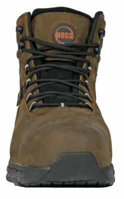 Hoss Boots Mens Brown Leather Tikaboo UL CT WP Work Boots -Boots Sales Shop 60406 5