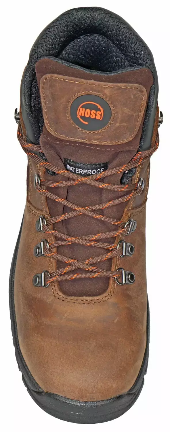 Hoss Boots Mens Brown Leather Adam 6in ST Work Boots 10 Hoss Boots Mens Brown Leather Adam 6in ST Work Boots - Image 8