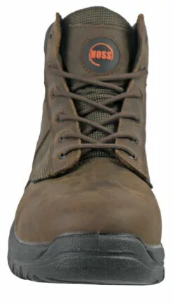 Hoss Boots Mens Brown Leather Carter ST Work Boots -Boots Sales Shop 60542 5