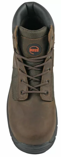 Hoss Boots Mens Brown Leather Carter ST Work Boots -Boots Sales Shop 60542 7