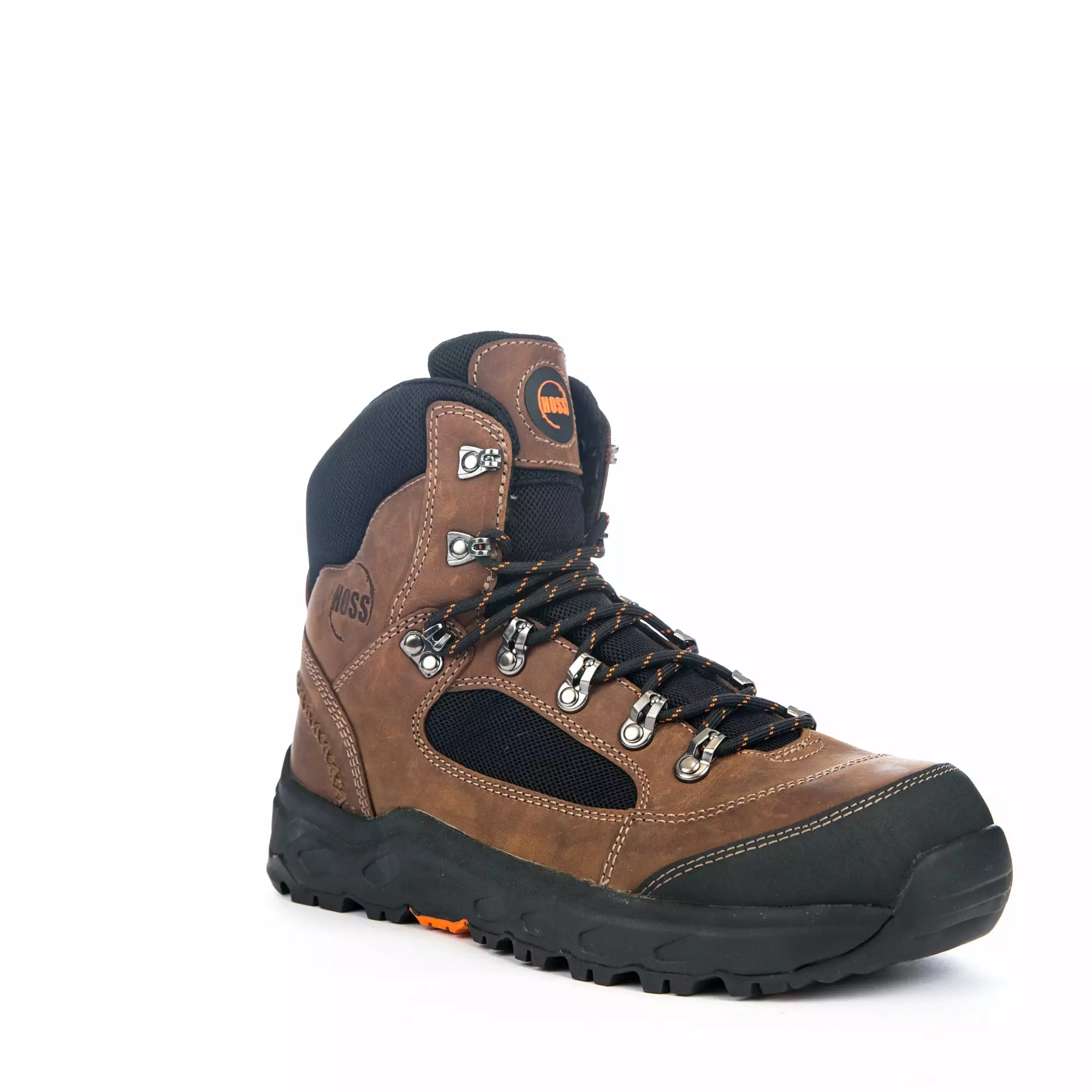 Hoss Boots Mens Brown Leather Blocker 6in AT Work Boots 3 Hoss Boots Mens Brown Leather Blocker 6in AT Work Boots