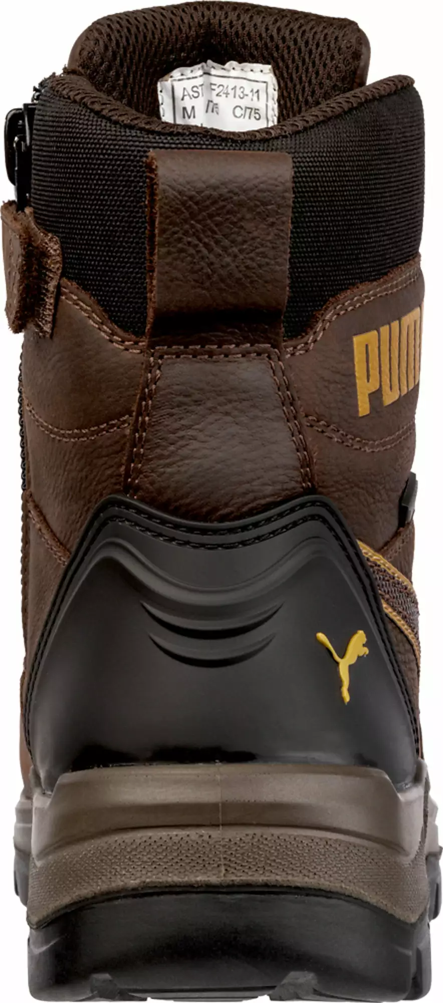 Puma Safety Brown Mens Leather Conquest CTX High WP CT Lace-Up Work Boots 4 Puma Safety Brown Mens Leather Conquest CTX High WP CT Lace-Up Work Boots - Image 2