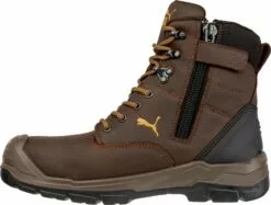 Puma Safety Brown Mens Leather Conquest CTX High WP CT Lace-Up Work Boots 11 Puma Safety Brown Mens Leather Conquest CTX High WP CT Lace-Up Work Boots -Boots Sales Shop 630655 CONQUEST BROWN CTX HIGH left