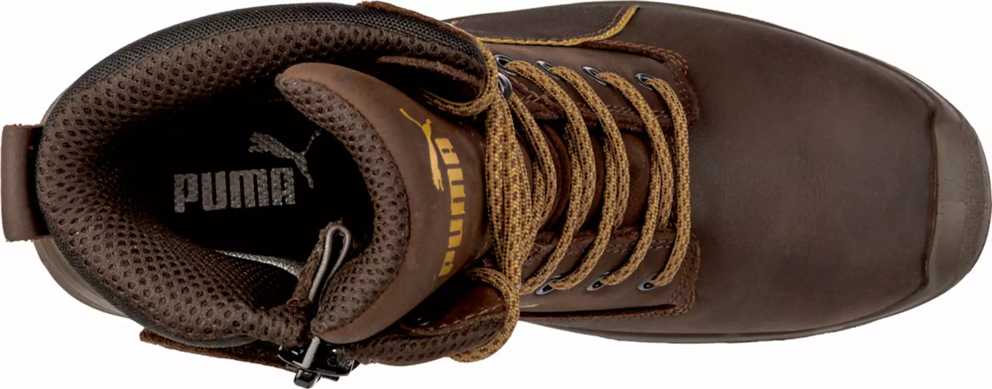 Puma Safety Brown Mens Leather Conquest CTX High WP CT Lace-Up Work Boots 8 Puma Safety Brown Mens Leather Conquest CTX High WP CT Lace-Up Work Boots - Image 6