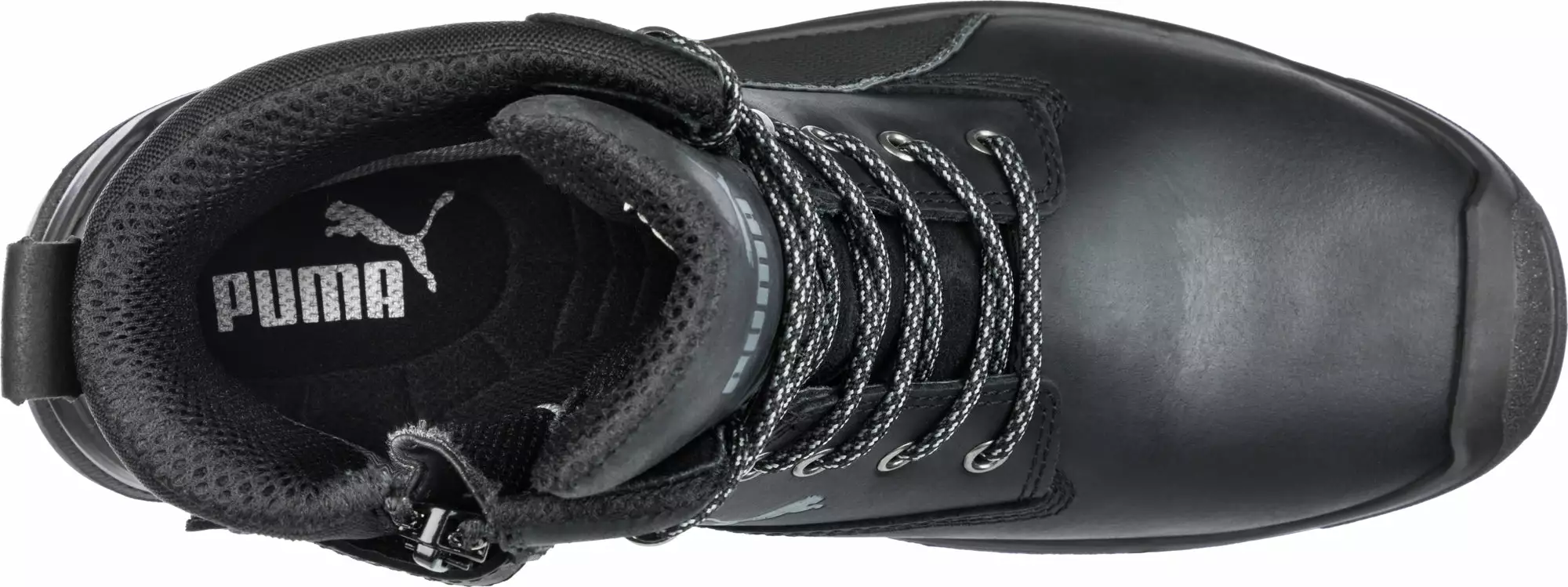 Puma Safety Black Mens Leather Conquest CTX 7in WP CT Lace-Up Work Boots 7 Puma Safety Black Mens Leather Conquest CTX 7in WP CT Lace-Up Work Boots - Image 5