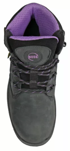 Hoss Boots Womens Black Leather Lacy 6in MetGuard Work Boots 17 Hoss Boots Womens Black Leather Lacy 6in MetGuard Work Boots -Boots Sales Shop 70140 7L