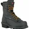 Hoss Boots Mens Black Leather Cross Cut 8in Kiltie CT Work Boots -Boots Sales Shop 80114 1l 20copy 202