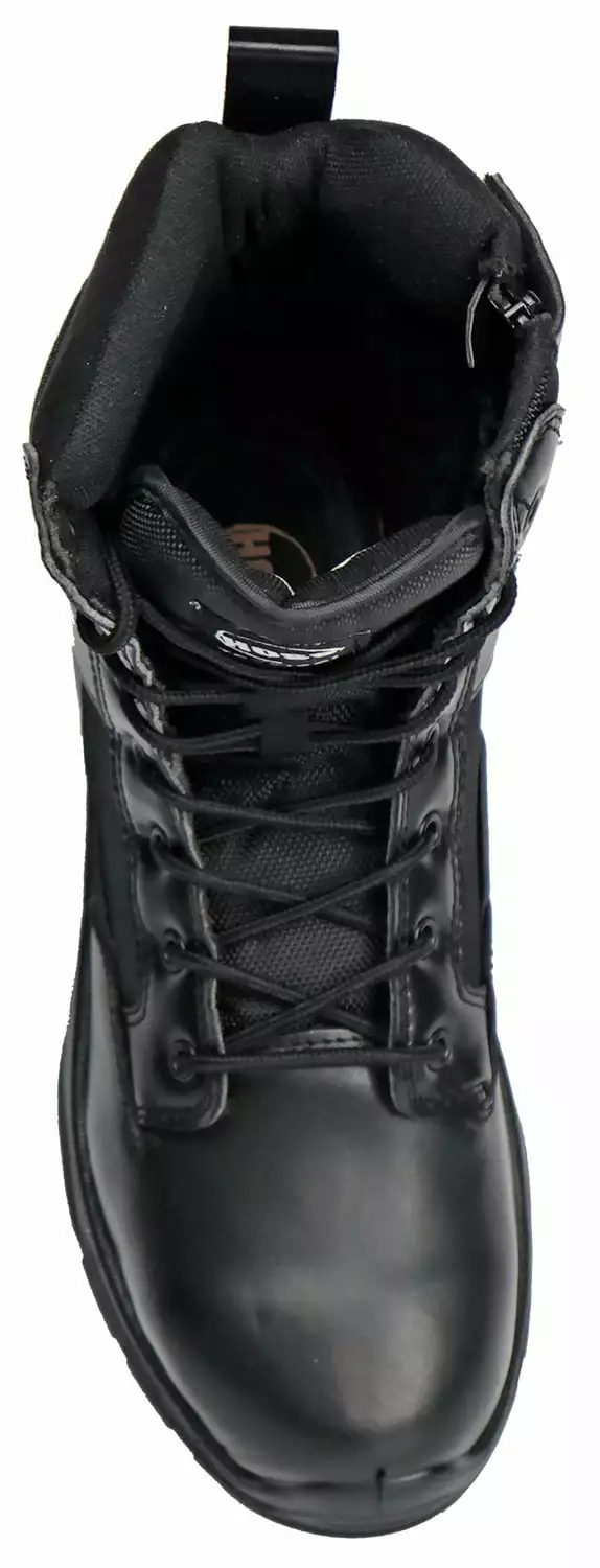 Hoss Boots Mens Black Leather Watchman 8in Side Zip Work Boots 9 Hoss Boots Mens Black Leather Watchman 8in Side Zip Work Boots - Image 7