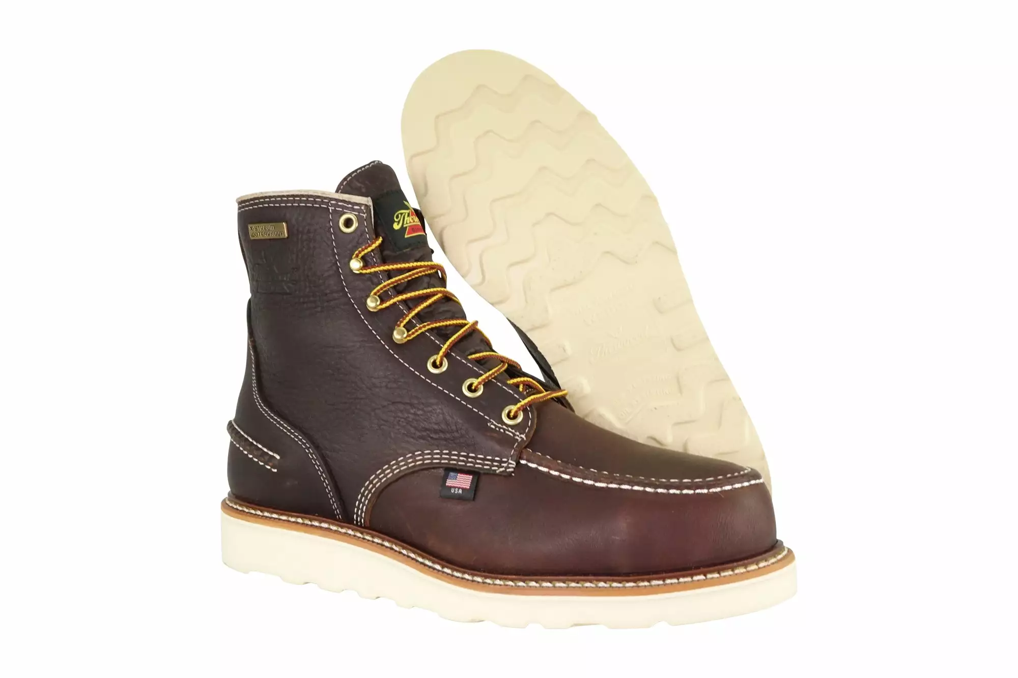 Thorogood Mens Briar ST Pitstop Leather All-1957 Work Boots 3 Thorogood Mens Briar ST Pitstop Leather All-1957 Work Boots