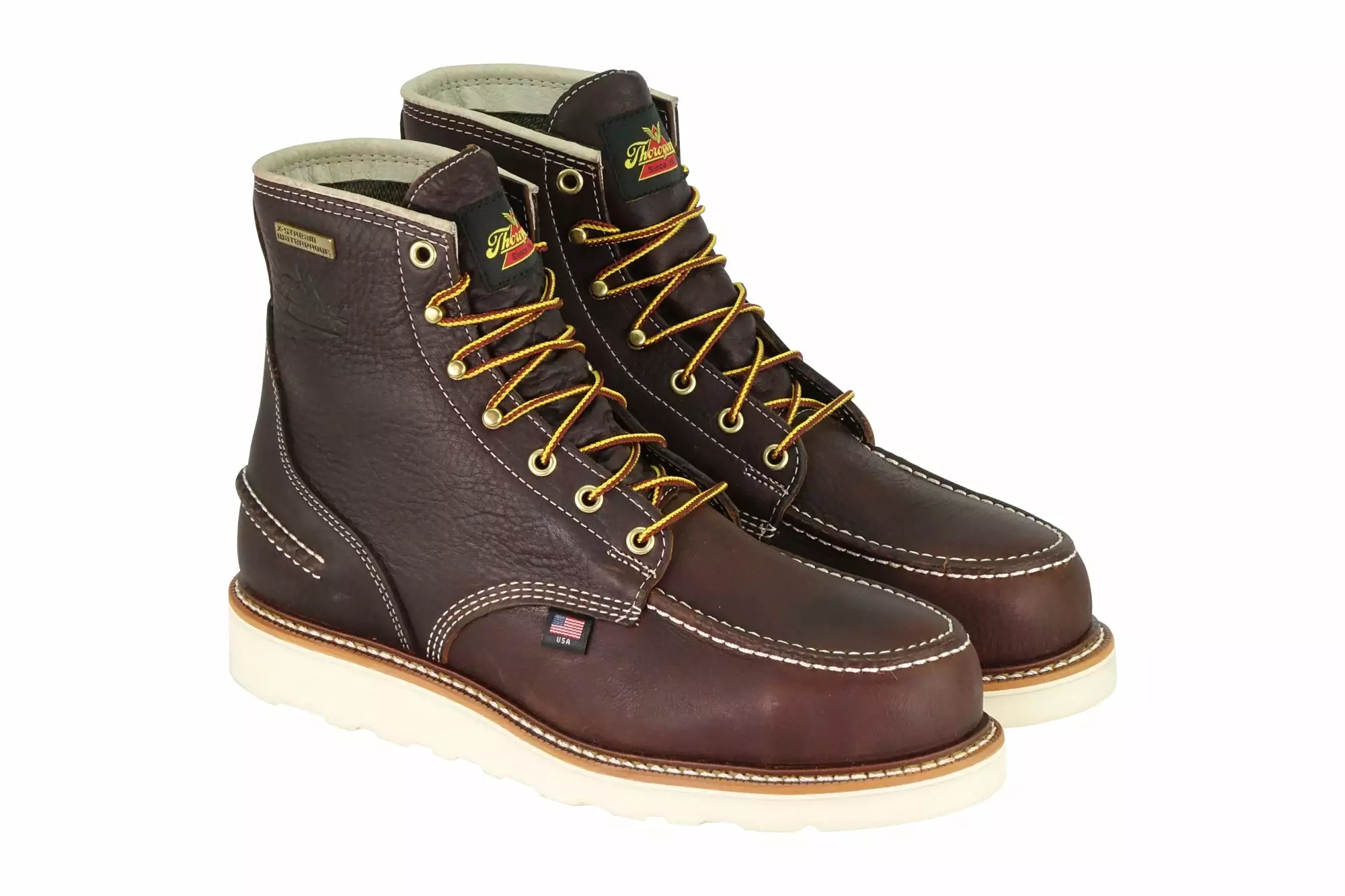 Thorogood Mens Briar ST Pitstop Leather All-1957 Work Boots 6 Thorogood Mens Briar ST Pitstop Leather All-1957 Work Boots - Image 4