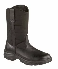Thorogood Mens Softstreets Black Leather Boots 10in Wellington Non-Safety