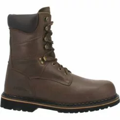 Laredo Mens Chain Steel Toe Work Boots Leather Brown -Boots Sales Shop 88344 2