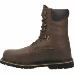 Laredo Mens Chain Steel Toe Work Boots Leather Brown -Boots Sales Shop 88344 3