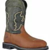 Hoss Boots Mens Olive Leather Showdown Western CT WP PR Work Boots