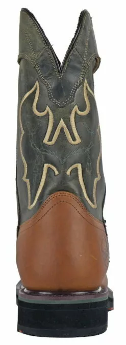 Hoss Boots Mens Olive Leather Showdown Western CT WP PR Work Boots -Boots Sales Shop 92025 3