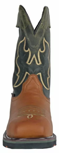 Hoss Boots Mens Olive Leather Showdown Western CT WP PR Work Boots -Boots Sales Shop 92025 5